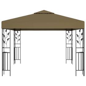 312243 Vidaxl Gazebo Outdoor Canopy Tent Patio Pavilion Sunshade With Double Roofs