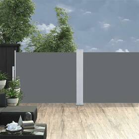 X472.4 Vidaxl 313389 Retractable Side Awning Folding Privacy Screen 55.1 Inch Anthracite