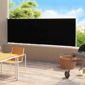 313429 Vidaxl Side Awning Black And Grey