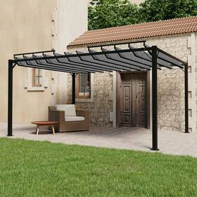 313929 Vidaxl Gazebo With Louvered Roof Outdoor Patio Party Tent Fabric And Aluminum Vi