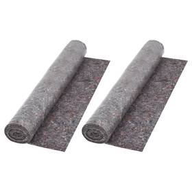 3324768 Vidaxl Non-slip Painter Fleeces 2 Pcs 16.4ft 1.97 Oz/ft Grey