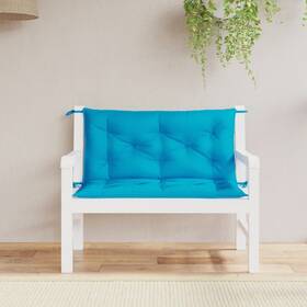 361663 Vidaxl Garden Bench Cushion Set Of 2 Light Blue Oxford Fabric Large