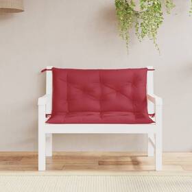 361668 Vidaxl Garden Bench Cushion Set Of 2 Wine Red