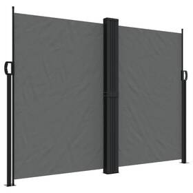 Vidaxl 4004643 Retractable Side Awning Uv And Water 70.9 Inch X236.2 Privacy Screen Anthracite
