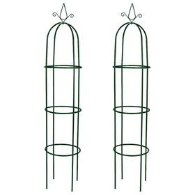 40779 Vidaxl Garden Tower Trellis 2 Pcs Weather-resistant 74.8 Inch H X 14.9 W Dark Green 40779 Vidaxl Garden Tower Trellis 2 Pcs Weather-resistant 74.8 Inch H X 14.9 W Dark Green