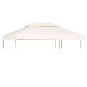 40880 Vidaxl Gazebo Cover Canopy Replacement 1 Oz/ft Cream White 9.8ftx13.1ft
