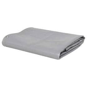 43810 Vidaxl Tarpaulin Tarp With Grommets Camping Cover Waterproof For Rv Gray