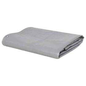 43817 Vidaxl Tarpaulin Tarp With Grommets Camping Cover Waterproof For Rv Gray