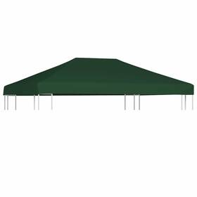 44785 Vidaxl Gazebo Top Cover Green Polyester With Pvc Coating 13.1 X 9.8 Ft