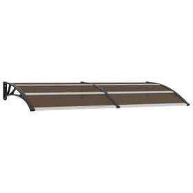 X39.4 Vidaxl 45636 Door Canopy Black 94.5 Inch Pc