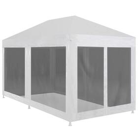 49282 Vidaxl Party Tent With Mesh Sidewalls Canopy Gazebo Pavilion Outdoor Garden Vida