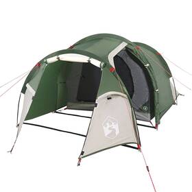 94390 Vidaxl Camping Tent Tunnel 3-person Green Waterproof Shelter