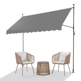 X118 Vingli 111424003406 Manual Retractable Awnings For Patio 118 Inch Awning Door Exte