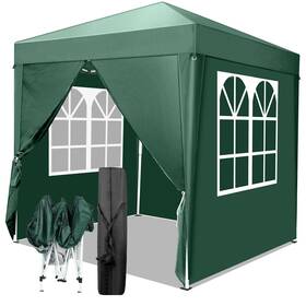 Vingli 810158423237 6.5x6.5 Pop Up Canopy Tent With Sidewalls Outdoor Gazebo Patio