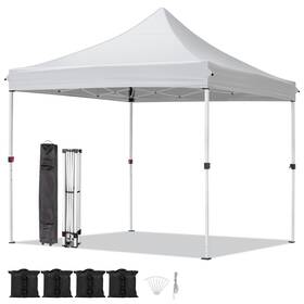 Vingli 810158424234 10x10 Pop Up Canopy Tent With Sidewalls Commercial Outdoor Ten