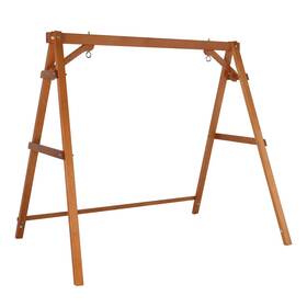 Vl-4ft-420 Vingli 680 6.2ft Porch Swing Frame 660 Lbs Capacity Wooden A-frame 4 Ft Brown