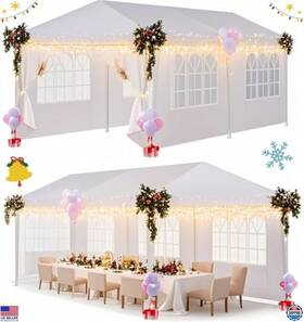 108m Visit The Hoteel Store 10ftx20ft Waterproof Outdoor Gazebo Canopy Tent With 4 Removable Sidewalls
