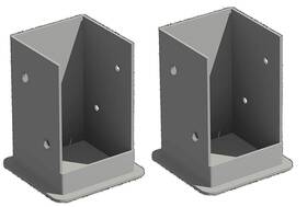 Va80205 Vita 673995802050 New England Arbors Bolt Down Bracket Kit For Pergolas -