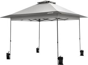 Vh1710-gy Vivohome 10x10ft Pop Up Canopy Tent One Push Setup Portable Shelter Gray