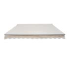 Vmi9987283817133do Manual Retractable Sun Shade Patio Awning Cream