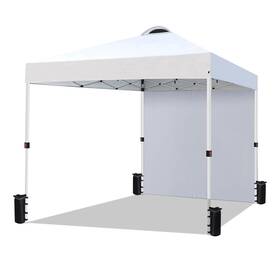 Voysign 978312631806 Durable 10 X Pop-up Canopy Tent With 1 Sidewall White