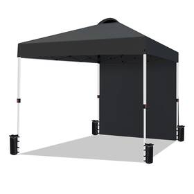 Voysign 978312631813 Durable 10 X Pop-up Canopy Tent With 1 Sidewall Portable Instant Camping
