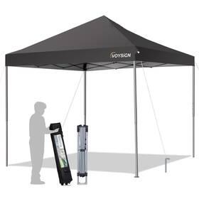 Gm-lg23ca10-04bk Voysign 10x10ft Pop Up Canopy Tent 1-person Setup Outdoor Instant Sun Shelter Straigh