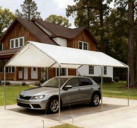 Vs21cp01-02-parent Voysign 10ftx20ft Carport Heavy Duty Galvanized Car Canopy With Included Anchor Kit 3