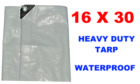 W-1630 Unbranded White Heavy Duty Waterproof Tarp 764753953487