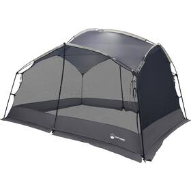 Wakeman Outdoors 197315593652 Pop Up Canopy Tent 12x10 Navy Gray Gazebo With Mosquito Net For Camping