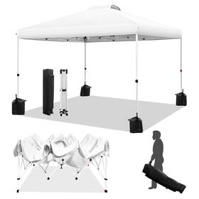 Caa-7501 Weize Pop Up Canopy Tent 10x10ft 1-button Push Setup Instant Portable Shelter Ad