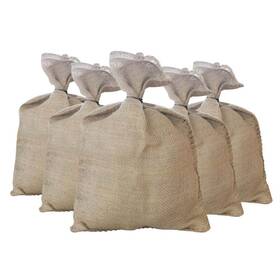 Bp6040p5 Wellco Burlap Sand Bags 23.6in Erosion Control Uv Protected Biodegradable 5-pack