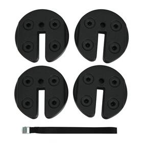 Op70618 Wellfor Hwy-#op70618 Canopy Parts 9.5 Inch X9.5 X2.75 Water Filled Weight Plates Black Set Of 4