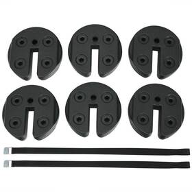 Op70619 Wellfor Hwy-#op70619 Pe Foot Pads Water Filled Weight Plates 9.5 Inch X 2.75 Set Of 6