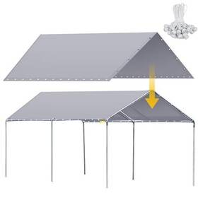 Zuo-wesnoy-523 Wesnoy Heavy Duty Canopy Replacement Cover Waterproof Carport 10 X 20