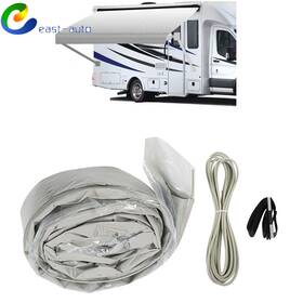 Ea1281238su Wflnhb Rv Awning Replacement Fabric 16ft Actual Width15ft2 Inch Grey/blue Fade