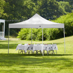 00282141 White Instant Canopy 10 X Open Air Tent Straight Leg Aluminum Waterproof