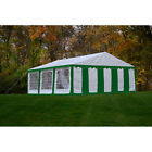 25929 Windows Enclosure Shelterlogic 20 Party Tent Green White Kit