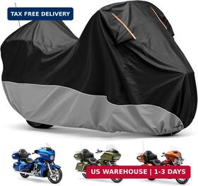 420d Wkocta 714371009530 Outdoor Waterproof Motorcycle Cover Oxford With Side Top Box Compatible Wit