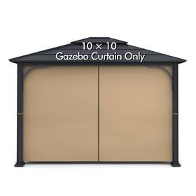 Wonwon 632770521081 Gazebo Universal Privacy Curtain - Panel Canopy Side Wall With Zipper