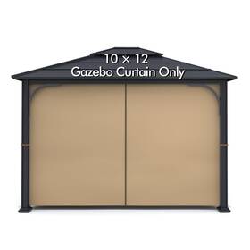 Wonwon 632770521098 Gazebo Universal Replacement Privacy Curtain - Panel Canopy Side Wall