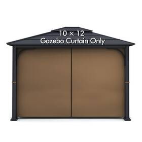 Wonwon 768484208304 Gazebo Universal Replacement Privacy Curtain - Panel Canopy Side Wall