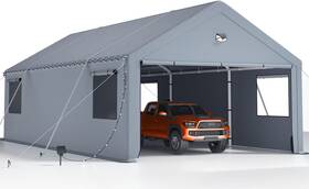 World 445009747762 Carports 20x20 Heavy Duty Car Ports With 180g Removable Side Walls Carport Canop