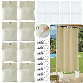 Curtainweight0145 Wuboece 8 Pack Outdoor Curtain Weights 15oz Sandbag Weighted Bags Dr