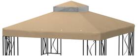 Gazebo02 Xalvora 10x10 Grill Gazebo Canopy Replacement Top Cover Waterproof Outdoor Co