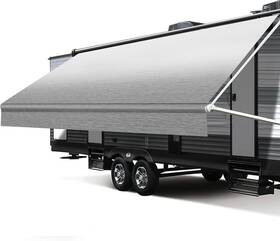 Fabric-08 Xenjum Rv Awning Fabric Replacement 18.5oz Heavy-duty Weatherproof Vinyl Camper