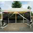 Xfr56uyr Outsunny Easy Pop Up Canopy Tent W Mesh Side Walls Outdoor Tan Large Garden