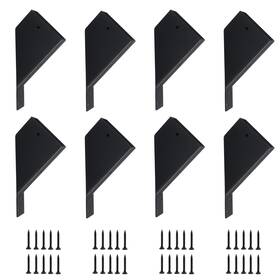 Djjg3252 Xihuwz 8 Pcs Pergola Brackets 45-degree Angle Bracket. Specially For Black