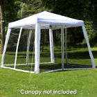 Xlp-310-4pack Sunnydaze Decor Zippered Mesh Sidewall Kit For Slant 819271020514