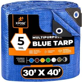 Bt-3040-x Xpose Safety 30 Ft X 40 5 Mil Tarp Blue Polyethylene